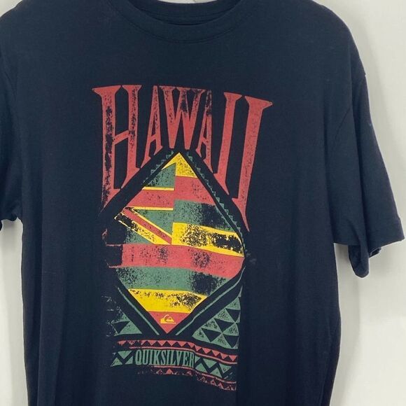 Quick Silver Mens Graphic Tee Large Black/Red/Green/Yellow - Picture 3 of 3